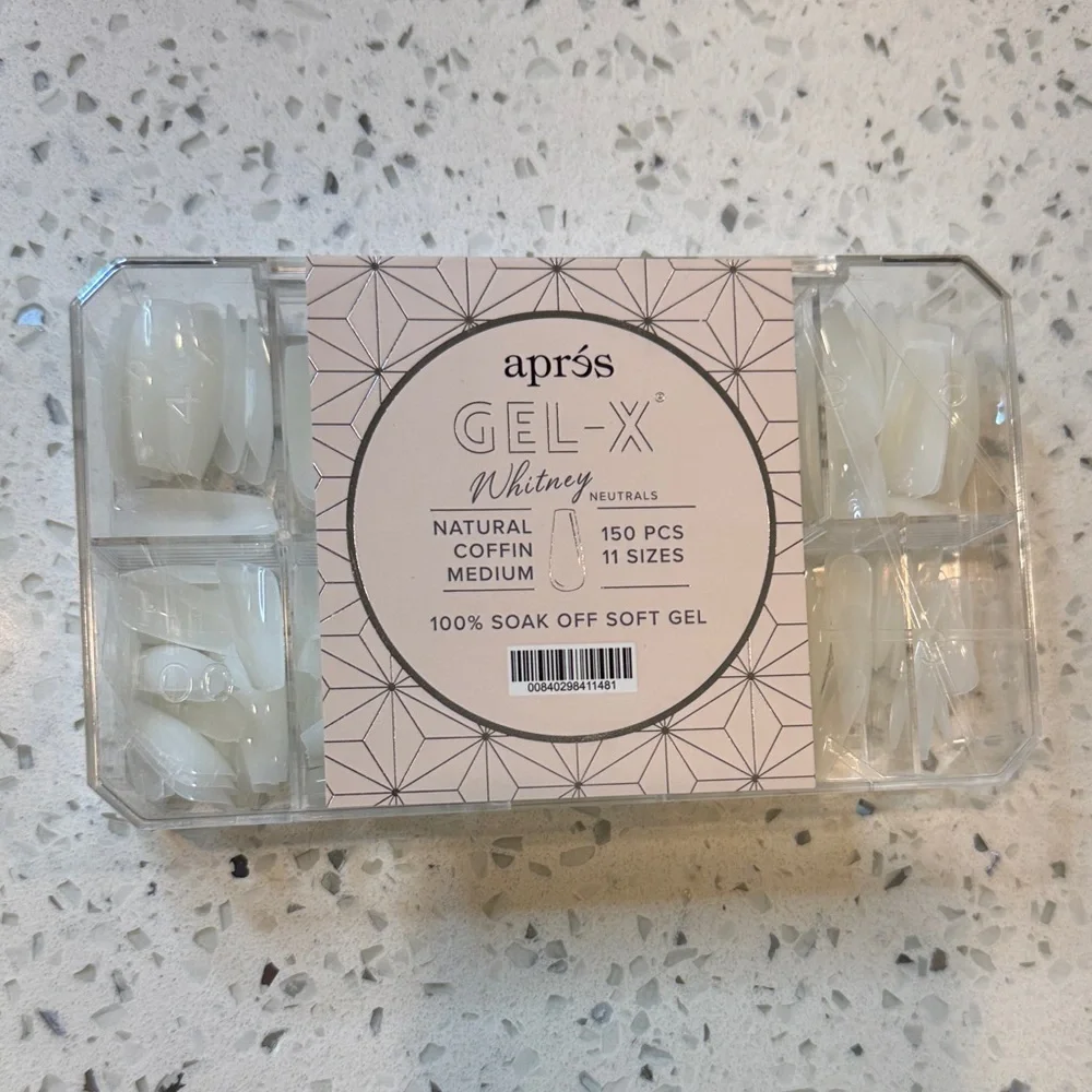 Aprés Gel-X Natural Round Press-On Nails - White - Picture 6 of 7